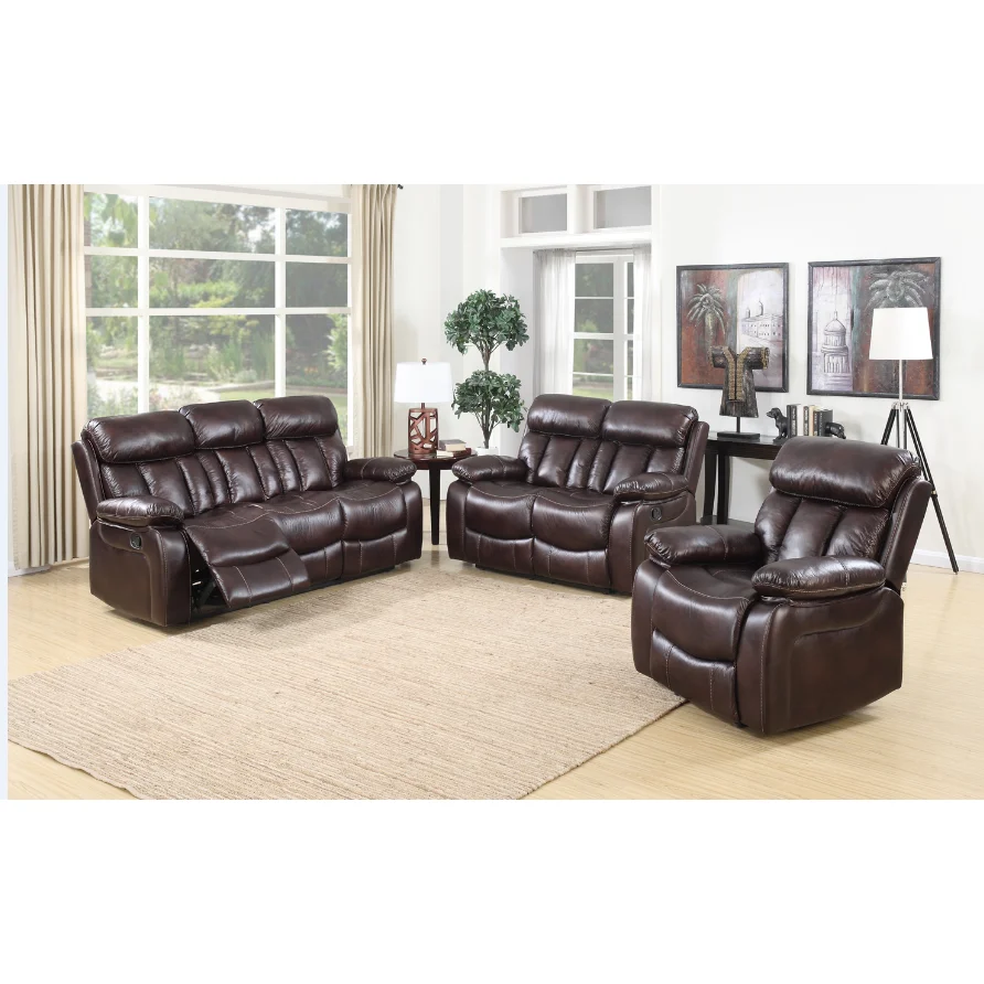Frank furniture living room leather recliner sofa corner sofa