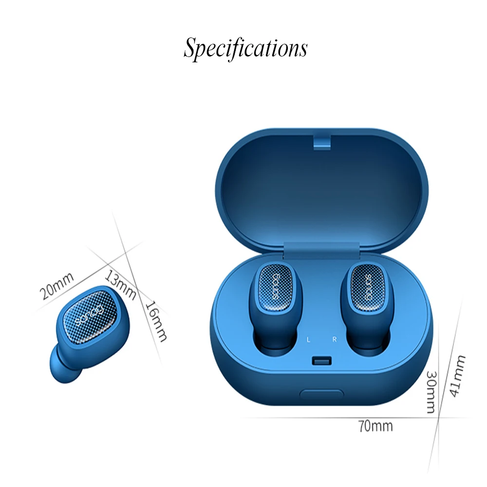 
2019 Factory Wholesale HIFI Ture Wireless Stereo Mini BT 5.0 Headphones T3 Wireless Earbuds 