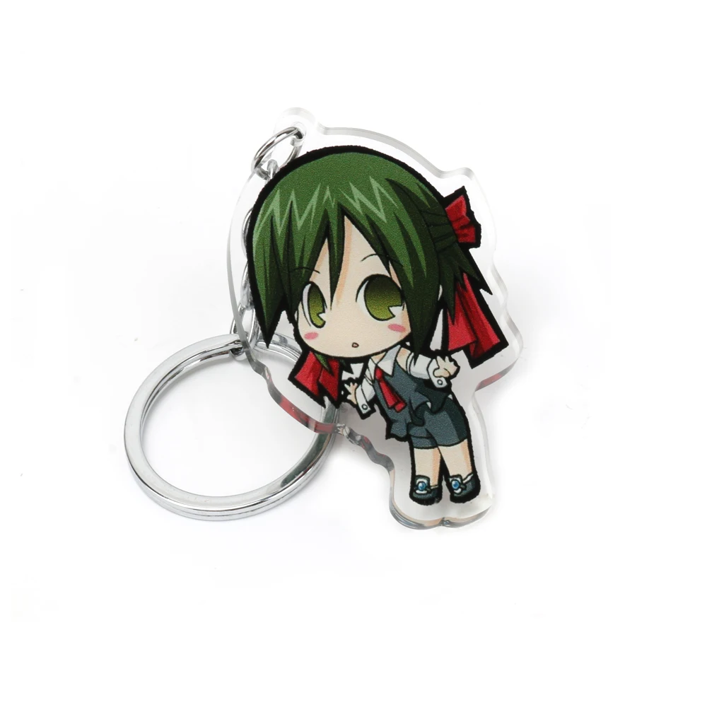 Glitter Custom vograce Acrylic Anime Epoxy Keychain