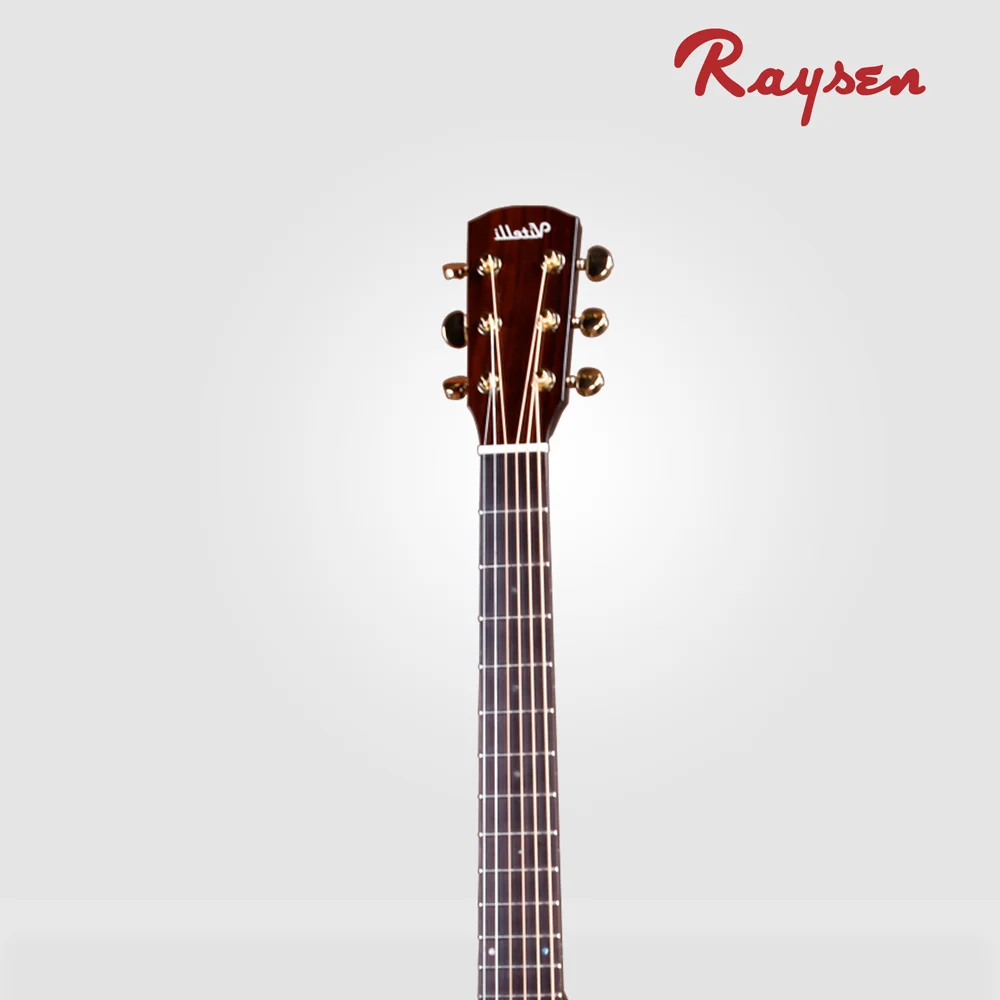 Handmade Chinese Acoustic Guitar Black Acoustic guitar Wholesale factory price Custom Brands Color