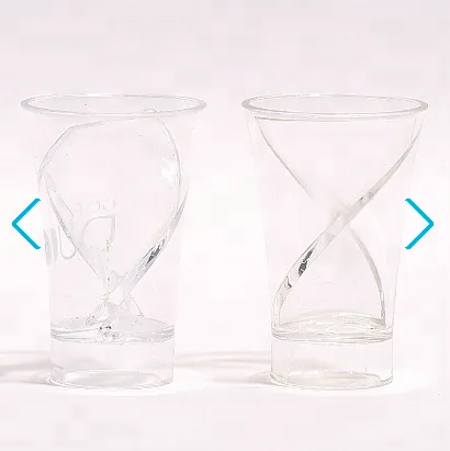 
Portable 2oz dividers tequila plastic shot glass for promotional 