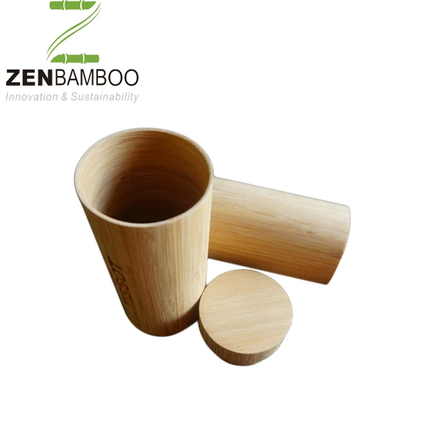 Бамбуковая Подарочная коробка с лазерной гравировкой логотипа на корпусе коробки