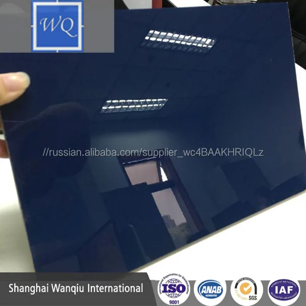 WQ Solid Color 8-18mm Thickness UV Coated High Gloss Melamine Mdf for Kitchen Cabinet Door