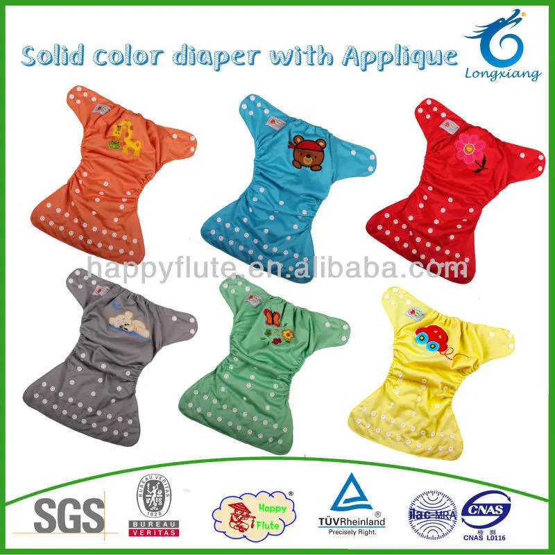 счастливы флейты детские товары, сплошной цвет пеленки младенца с аппликацией, моющиеся