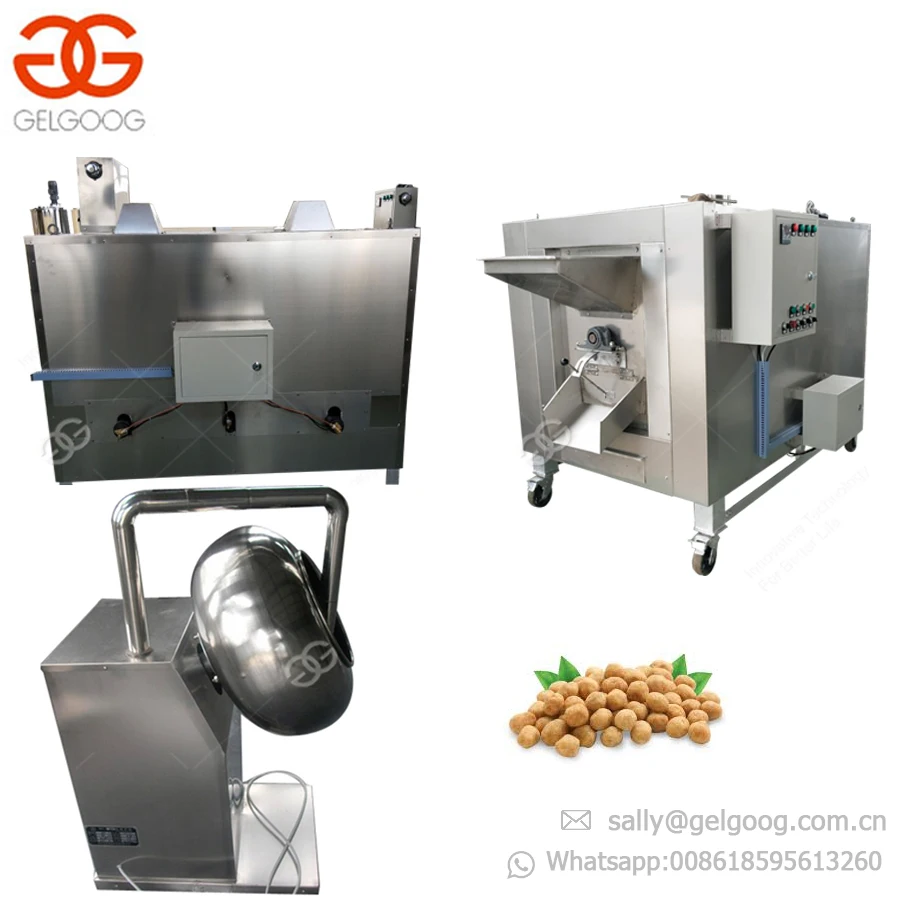 High Quality Peanut Sugar Coated Peanut Chocolate Wrapping Confectionery Coating Machine