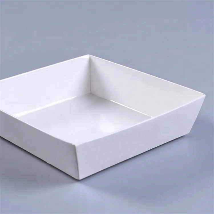 Biodegradable cardboard paper food tray for hot dog
