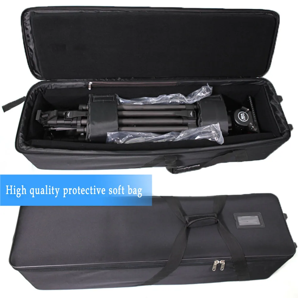 Professional Carbon Fiber Tripod With Fluid Head Max Load 29.6kg Video Tripod