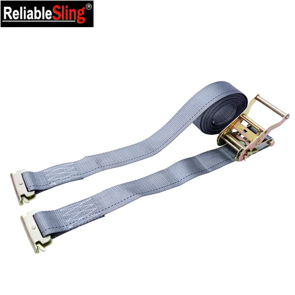 Зажимные ремни с трещоткой E-Track, 2 дюйма х 16 дюймов, грузоподъемность 6000 фунтов