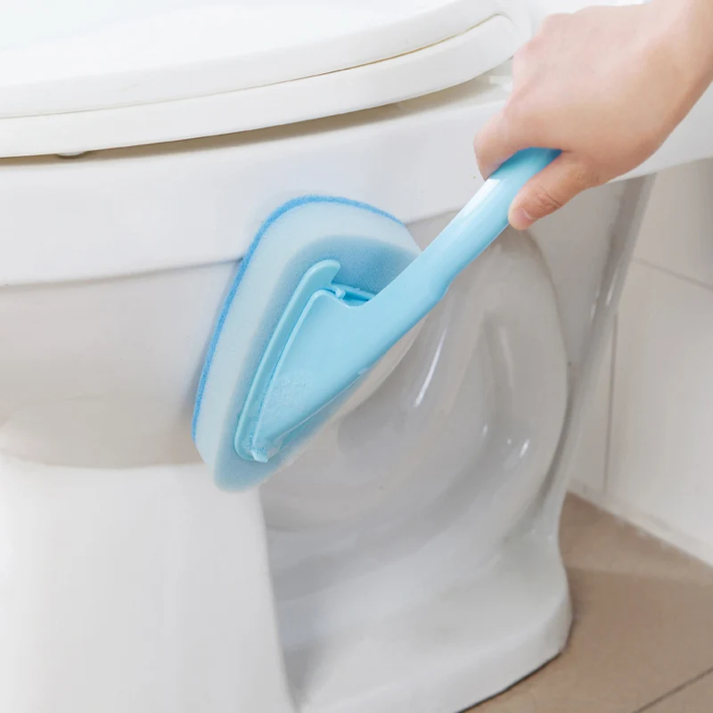 Triangle Long Handle Dust and Kitchen Sponge Cleaning Brush Set