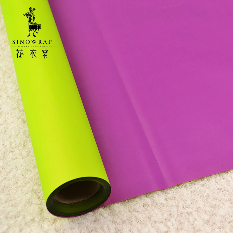 
florist supplies factory 2 sides 2 colours water resistant paper roll 