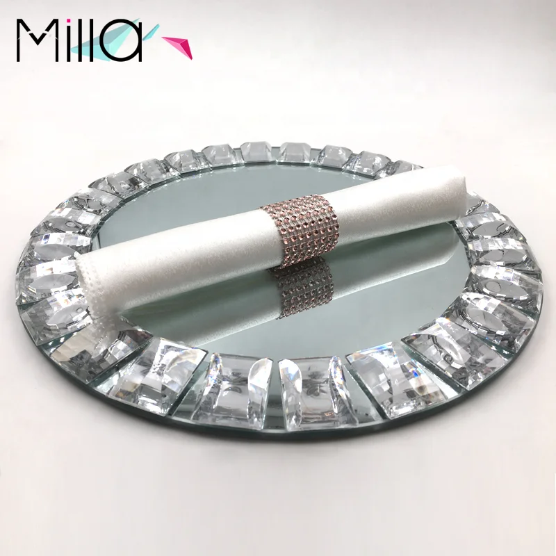 Wholesale Blush Acrylic Napkin Rings For Wedding