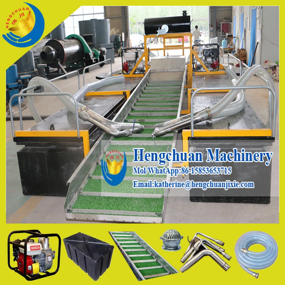 Высококачественный поплавок Hengchuan для золотых земель с двойным бензиновым двигателем водяной насос