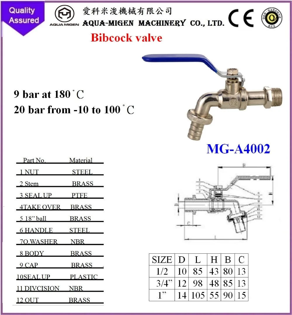 MG-A4002 Bibcock valve