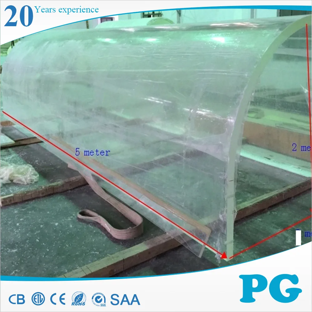 Одноразовая подача PG, 30 лет, непожелтевающий импортный светящийся пластиковый прозрачный акриловый туннельный аквариум для аквариума