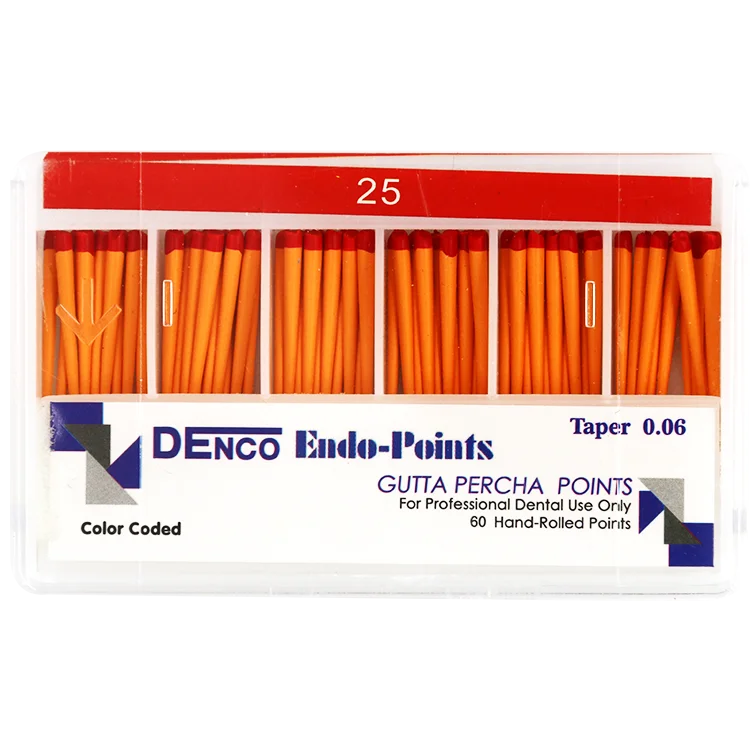 Сертификат CE, стоматологический конус GP Gutta Percha Points 0,06
