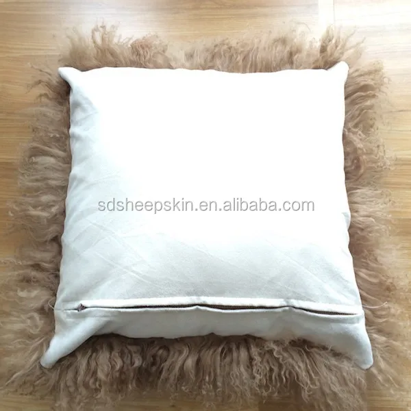 Mongolian sheep Fur Pillow New Real Tibet cushion