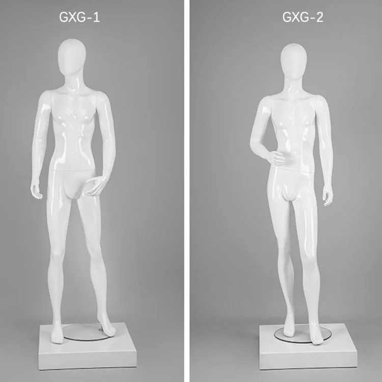 XINJI New Design Glossy White Mens Manikin Full Body Mannequin For Sale