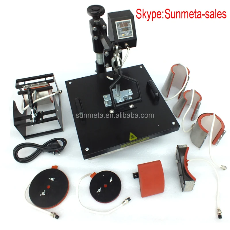 8 in 1 heat pressure heat transfer machine sublimation machine from Yiwu factory
