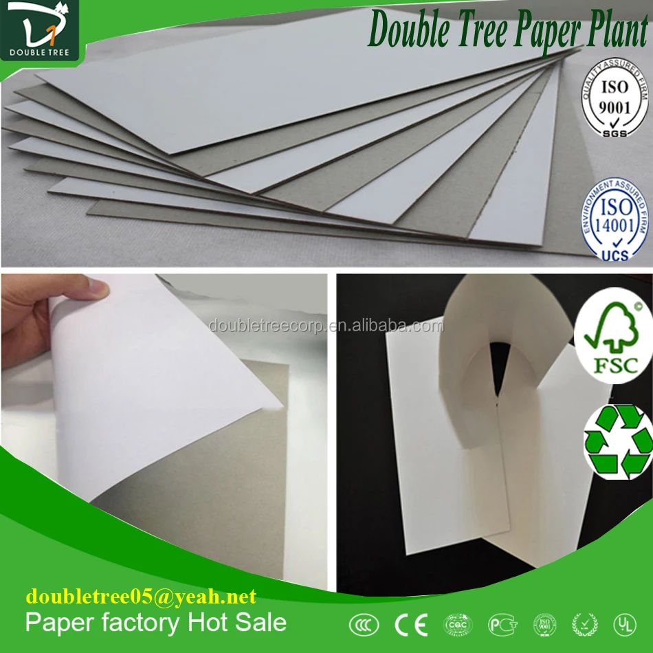 
White/Gray Back Duplex Board For Packing/Printing Paper 