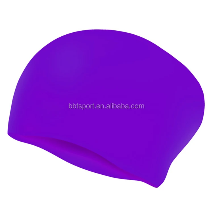 Promotional quality guaranteed long hair silicone swimming caps