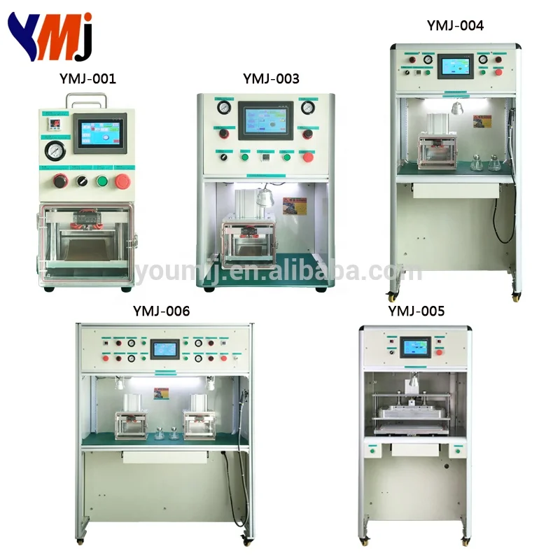 YMJ Full set LCD Screen Repair Refurbished Kit Separator +Vacuum Laminator + Film Laminating Machine+ OCA Bubble Remover