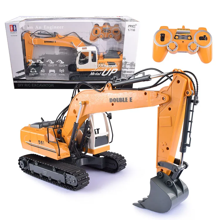 17 Channels DIY Metal Mini Die Cast Truck RC top remote control excavator for sale play realistic