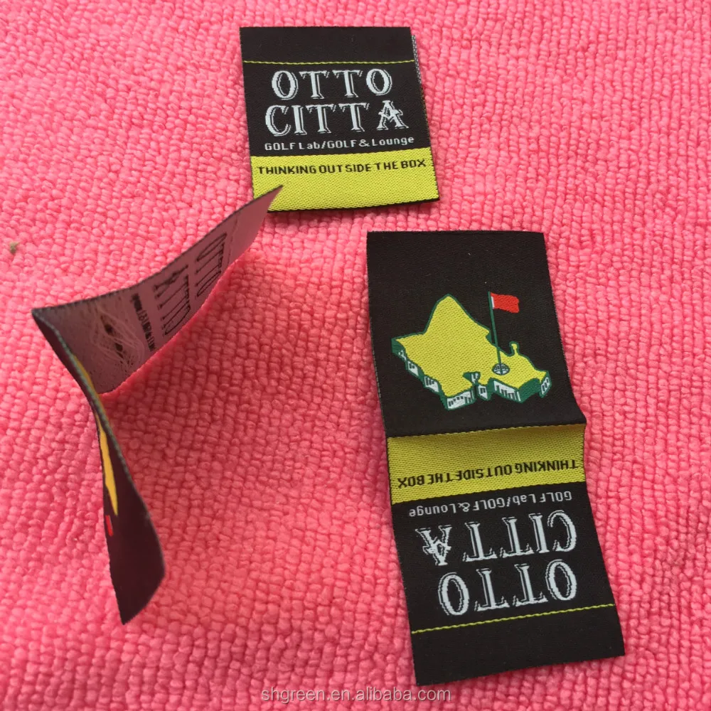 factory making main woven label,soft washing brand clothing labels
