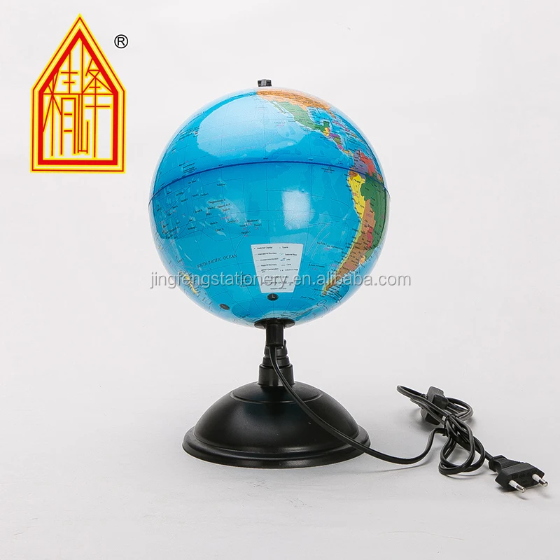 
Wholesale 8 Inch (20cm) Plastic PVC Globe With Lamp Globe Lighting Geography Educational 