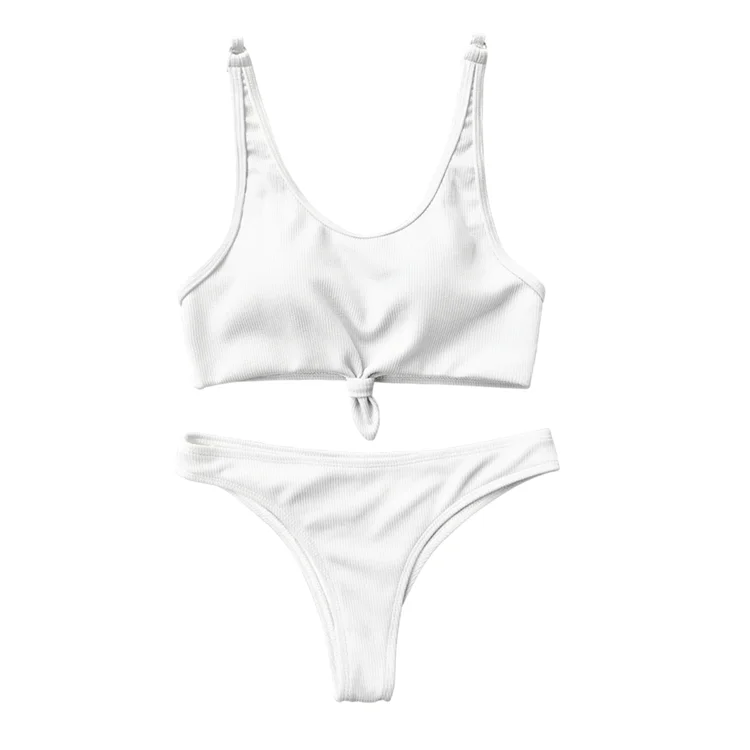 Cikini  2021 design beachwear fasten front knot  tie knot bikini