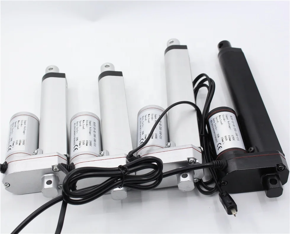 800mm stroke Speed 5~50mm/S 12V Tubular Linear Actuator 1200mm