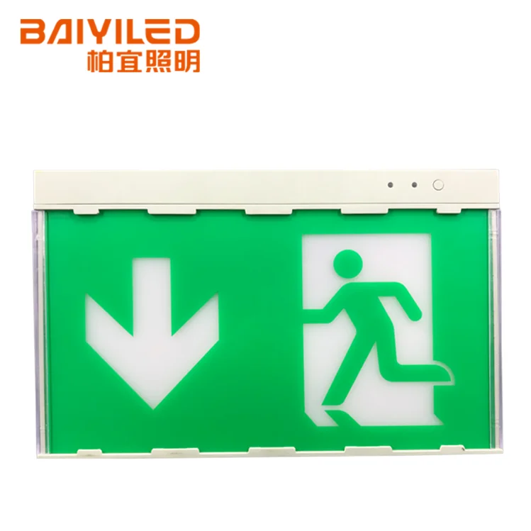 Restaurant Maket Ce CB Automatic Explosive Proof Emergency Exit Lighting Emergency Exit Sign Plate
