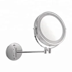 8.5 Inch Lighted Makeup Mirror, Lighted Vanity Mirror, 5x Lighted Magnifying Mirrors