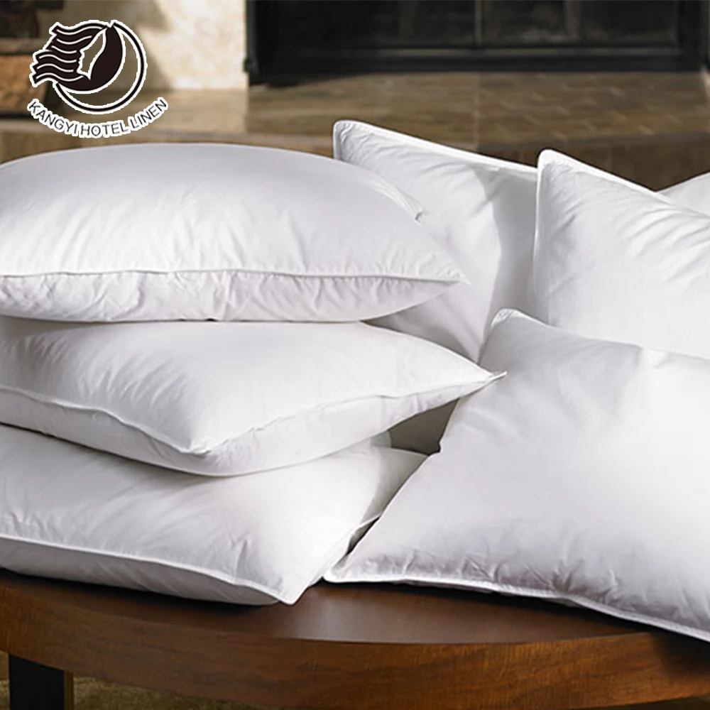 Luxury Hilton Duck Down Pillows 100% 233T Feather Proof Hotel Pillow Insert For Luxury Hotel