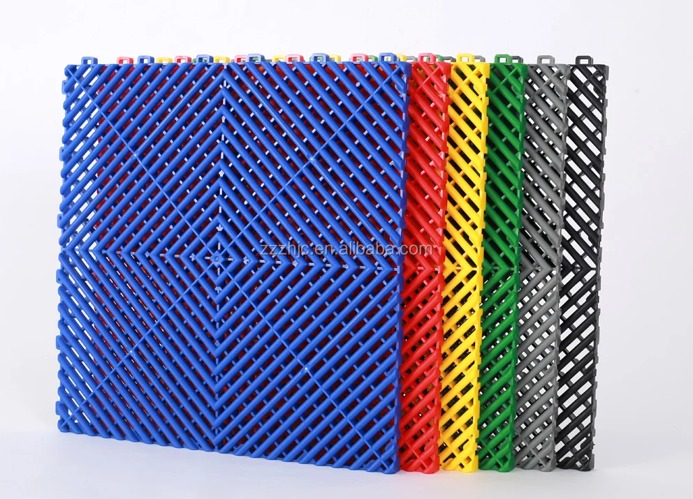 super quality good price vented drainage pp interlocking garage floor tiles/removable plastic industrial interlocking floor