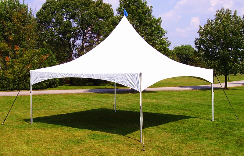5Mx5M White Pagoda Tent with High Peak Roof