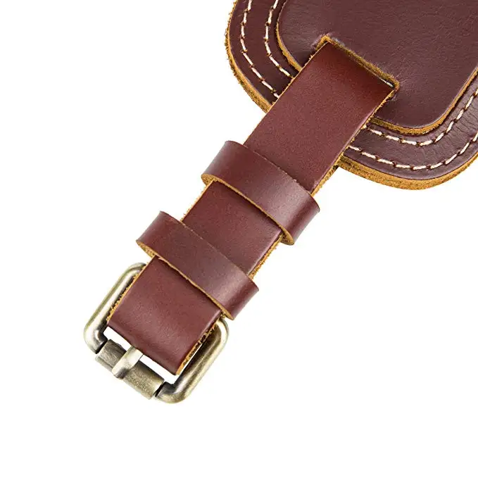 Genuine Leather Luggage Bag Tags Travel ID Bag Tag Airlines Baggage Suitcase Labels