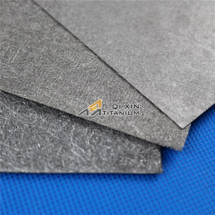 Water Filter Material Metal Fiber Sintered Titanium Felt