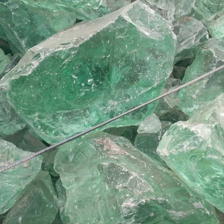 Brilliant quality 1 mm and up to 100cm colorful garden slag glass rock