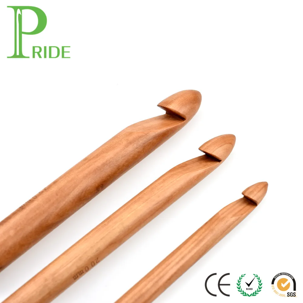 Factory Hot Sale DIY Weave Craft Tools Jumbo Bamboo Wooden Embroidery Hoops Knitting Needles Crochet Hook for Woven