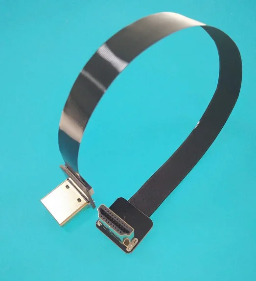 High Definition Multimedia Interface connector assembly with FFC FPC cable black color