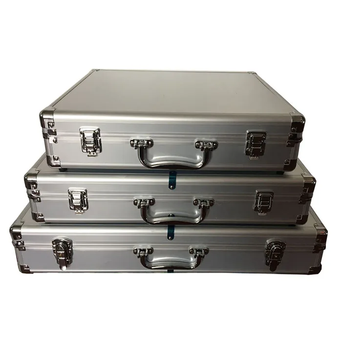 
2018 new fashion aluminum cd case with cut out foam insert 