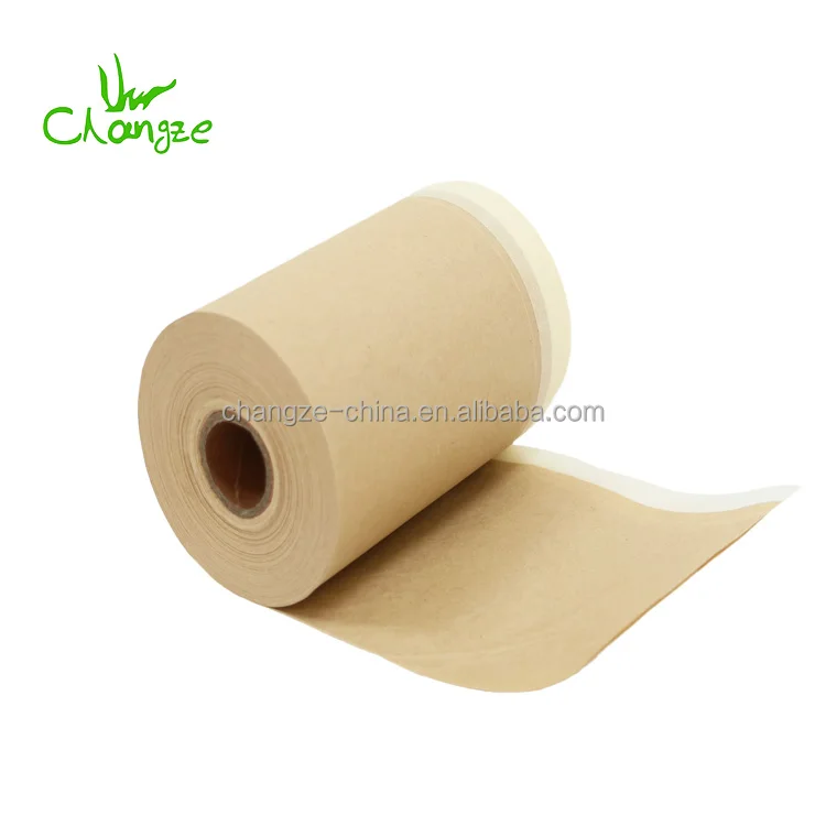 Masking paper with tape