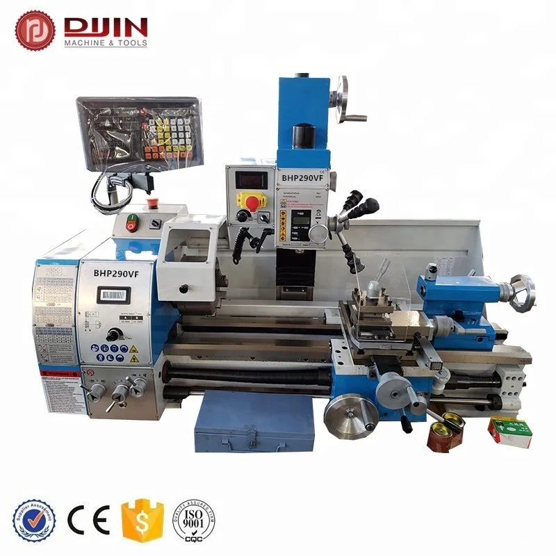 Bench Lathe Milling Machine Mill Drill Lathe Multi-purpose JY290VF torno metal working machine
