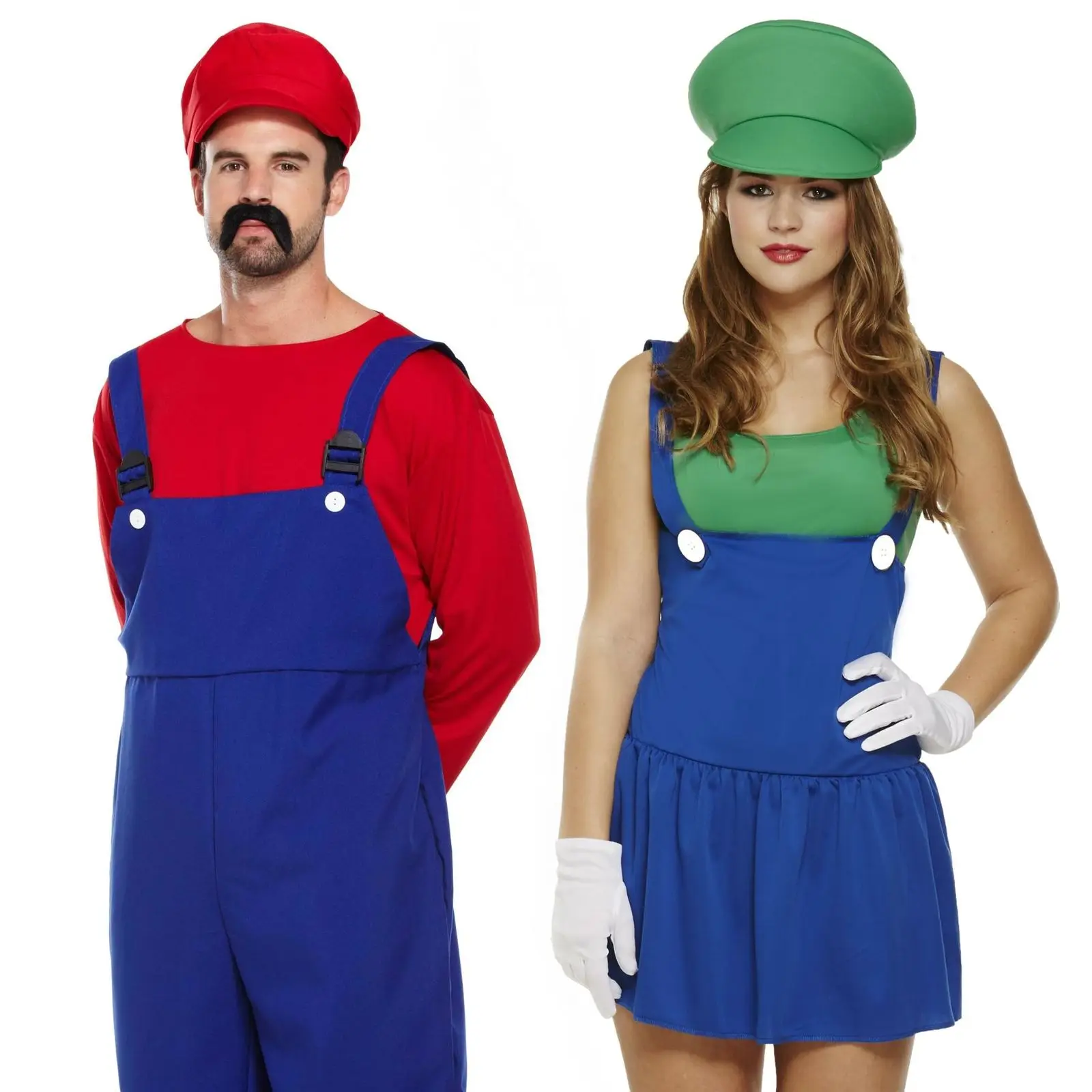 Carnival Party Fancy Dress Game Role Paly Adults Super Mario Dress Costume For Cosplay