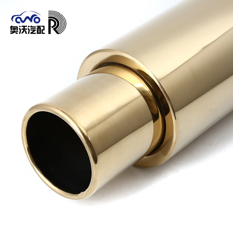 High performance professional 201/304 stainless steel 63mm car muffler