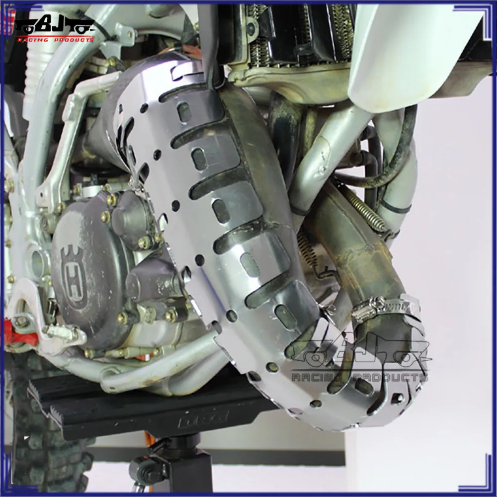 BJ-EHS-004 Exhaust Muffler Pipe Heat Shield Cover Guard for 2 stroke engine bike