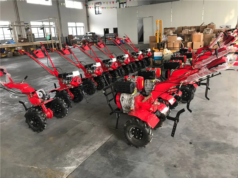 Дизельный двигатель с приводом от шестерни мини 6.5HP/7HP моторная почвофреза, компактный трактор культиватор