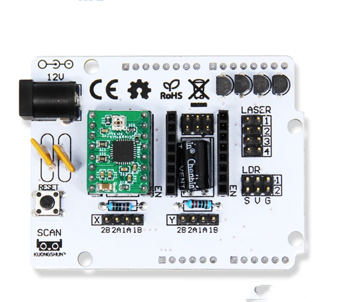 BQ ZUM driver board 3D printer scanner mainboard Ciclop expansion board