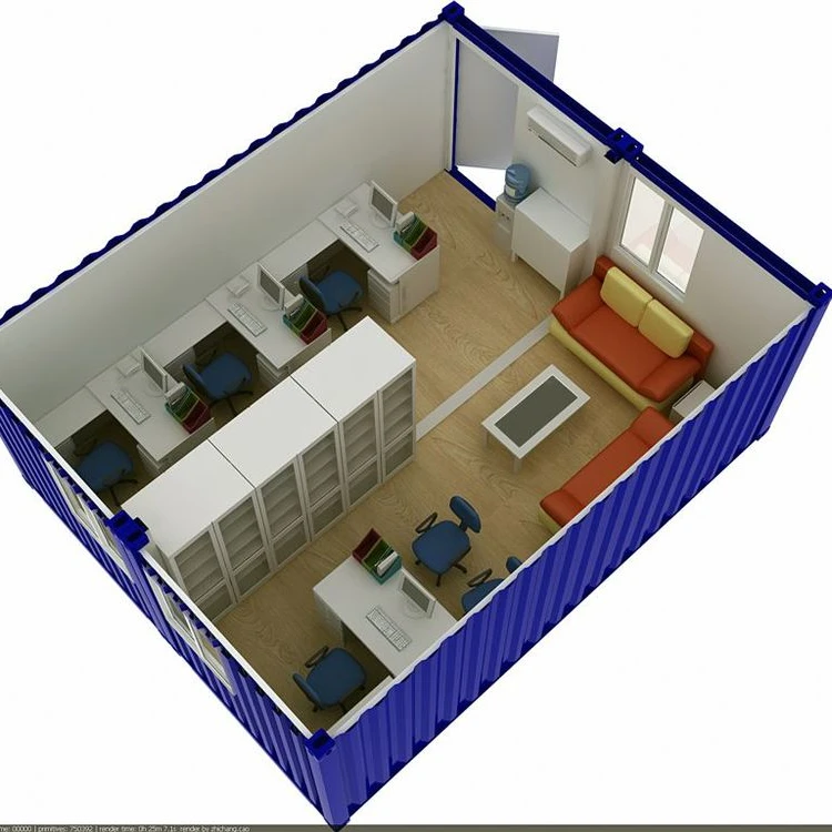 Colourful Design Drawing Container Homes Shipping Container House 20/40 ft Labour Accomodation