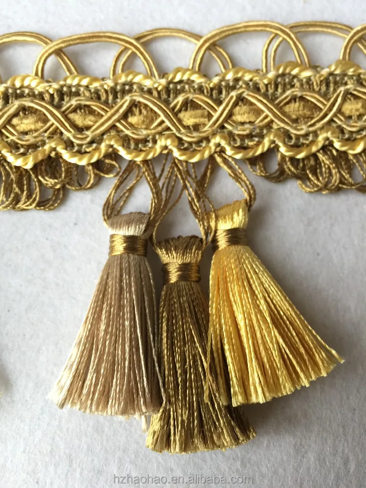 
High quality curtain decorative tassel fringe 